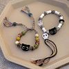 Lucky Cat Charm Bracelet – Handcrafted Boho Protection Jewelry