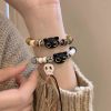 Lucky Cat Charm Bracelet – Handcrafted Boho Protection Jewelry