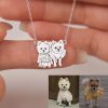 Handcrafted Custom Necklace – Create a Personalized Pendant with Your Photo, Pet, Name, Fingerprint, or Special Message