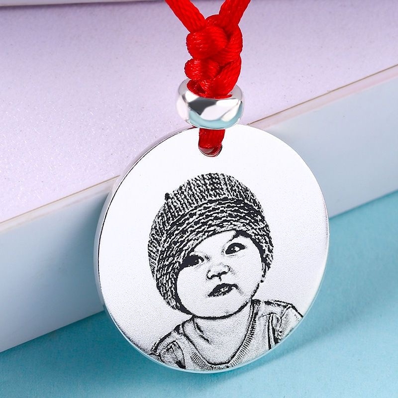 Handcrafted Custom Necklace – Create a Personalized Pendant with Your Photo, Pet, Name, Fingerprint, or Special Message