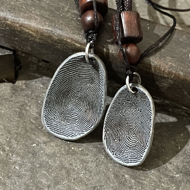 Handcrafted Custom Necklace – Create a Personalized Pendant with Your Photo, Pet, Name, Fingerprint, or Special Message