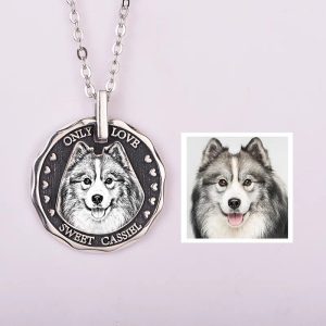 Handcrafted Custom Necklace – Create a Personalized Pendant with Your Photo, Pet, Name, Fingerprint, or Special Message