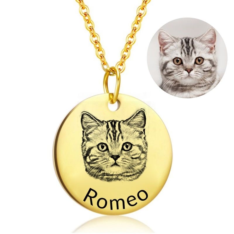Handcrafted Custom Necklace – Create a Personalized Pendant with Your Photo, Pet, Name, Fingerprint, or Special Message