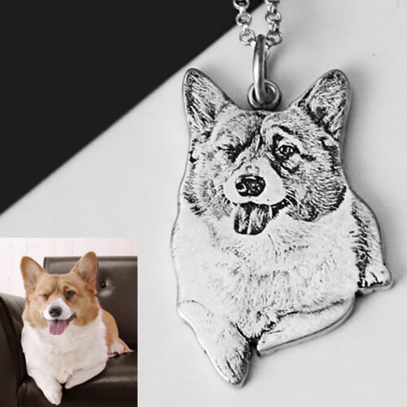 Handcrafted Custom Necklace – Create a Personalized Pendant with Your Photo, Pet, Name, Fingerprint, or Special Message