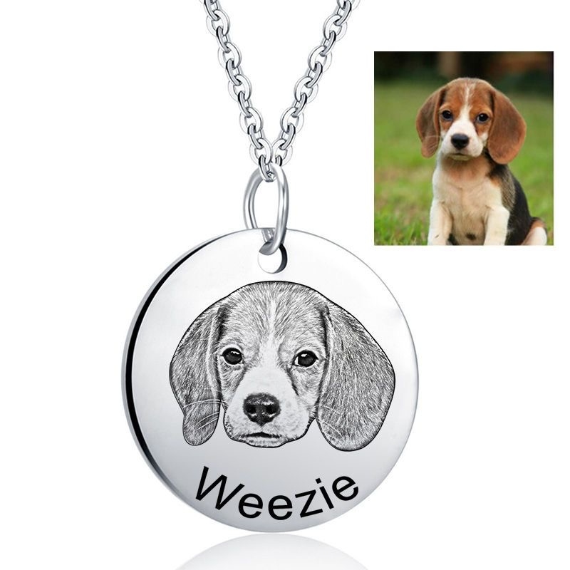 Handcrafted Custom Necklace – Create a Personalized Pendant with Your Photo, Pet, Name, Fingerprint, or Special Message