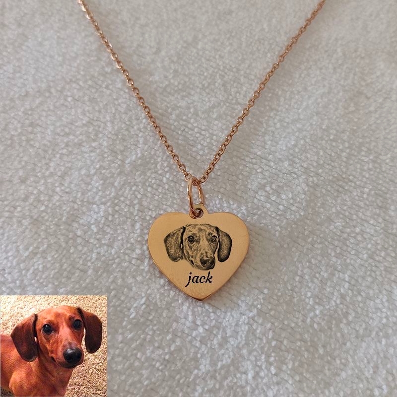 Handcrafted Custom Necklace – Create a Personalized Pendant with Your Photo, Pet, Name, Fingerprint, or Special Message
