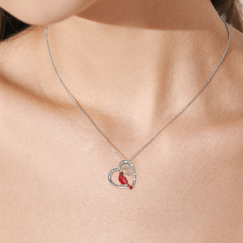 Cardinal Heart Pendant Necklace - LHC Jewelry | Healing Crystals ...