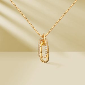 S925 Mother & Daughter Forever Linked Together Necklace