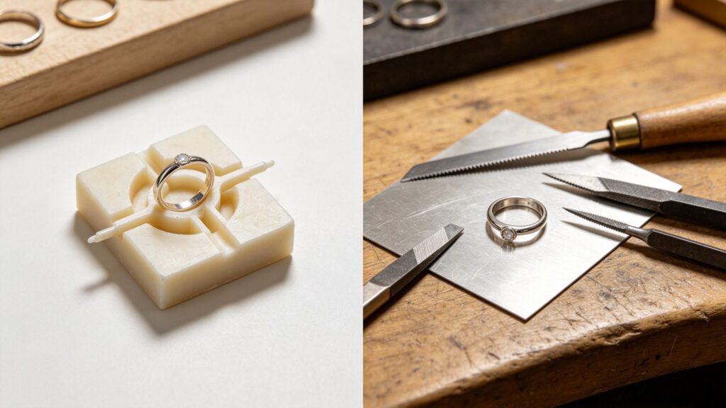 Lost Wax Casting vs Hand Fabrication: Which Makes Better Silver Rings?