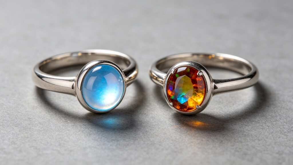 Moonstone vs Opal in Silver Settings: Which Should You Choose?