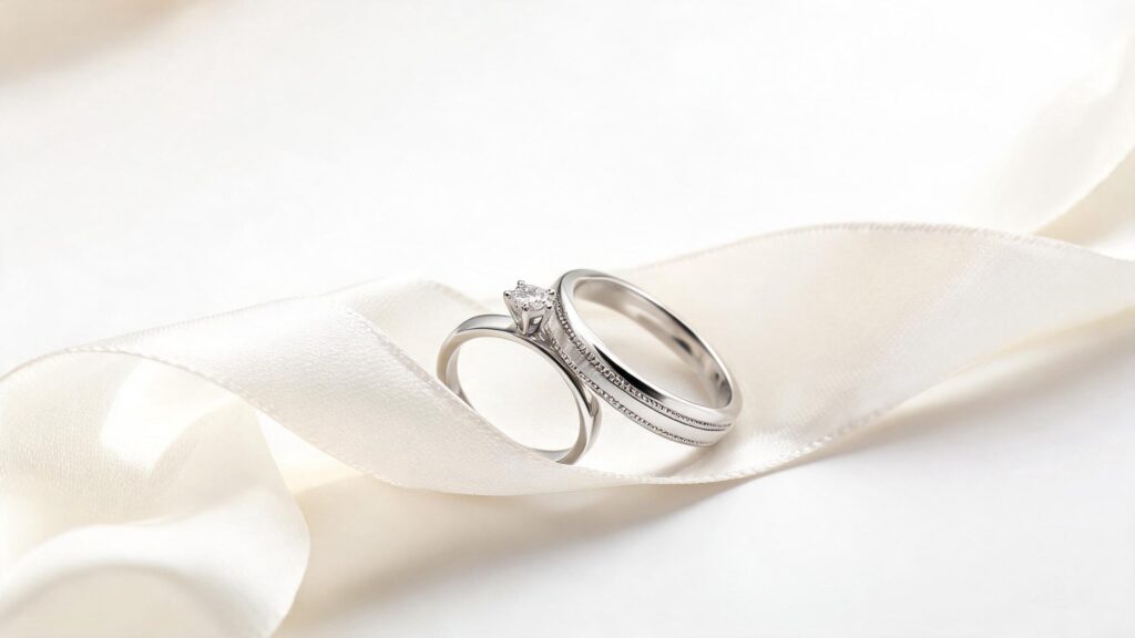 Silver Ring Sets for Engagement and Wedding: Coordinating Without Copying